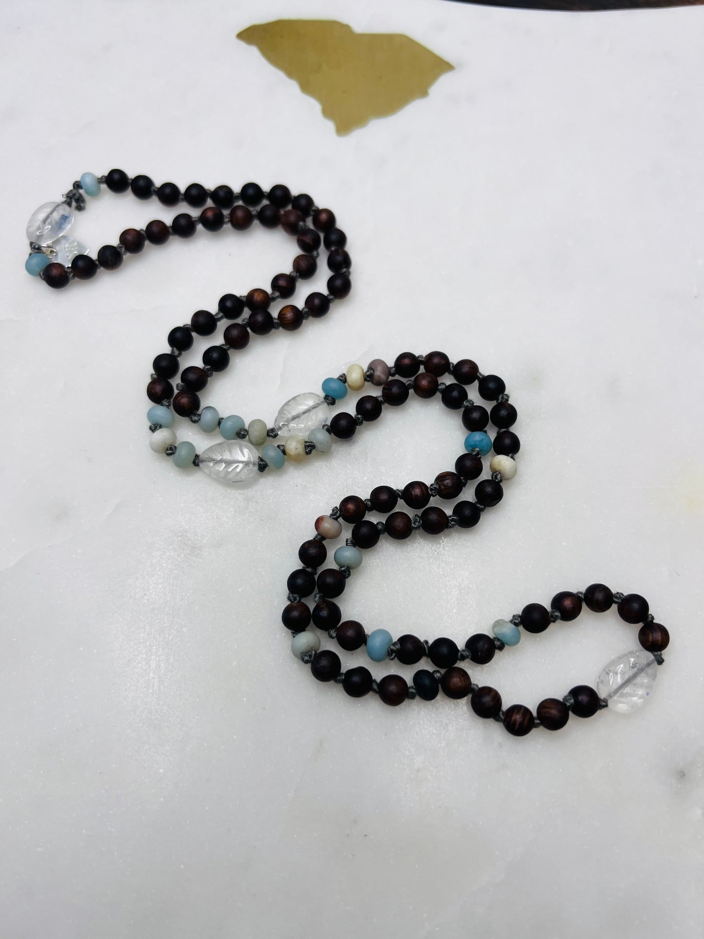 Rock quartz leaf Amazonite infinity