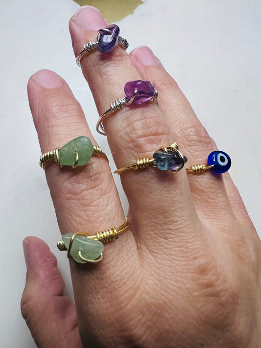 Wire wrap rings