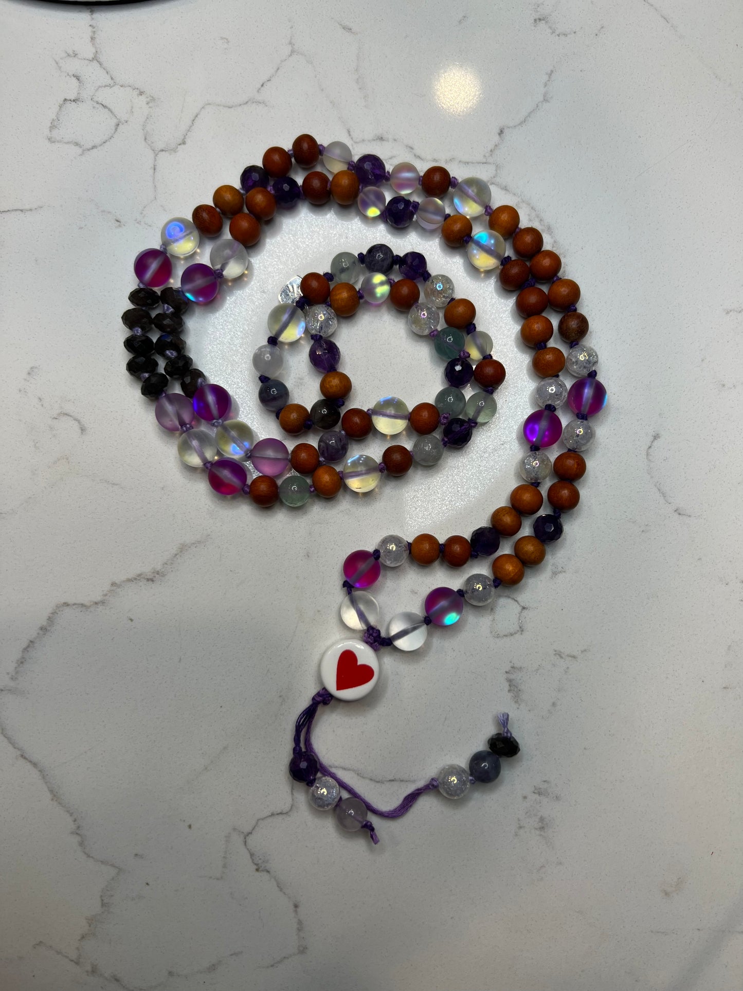 Love in purple Mala