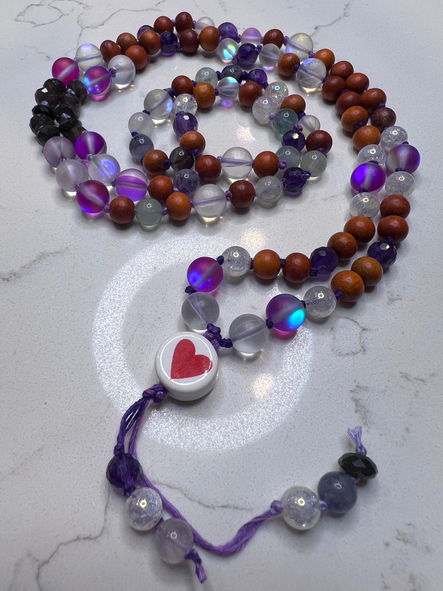 Love in purple Mala