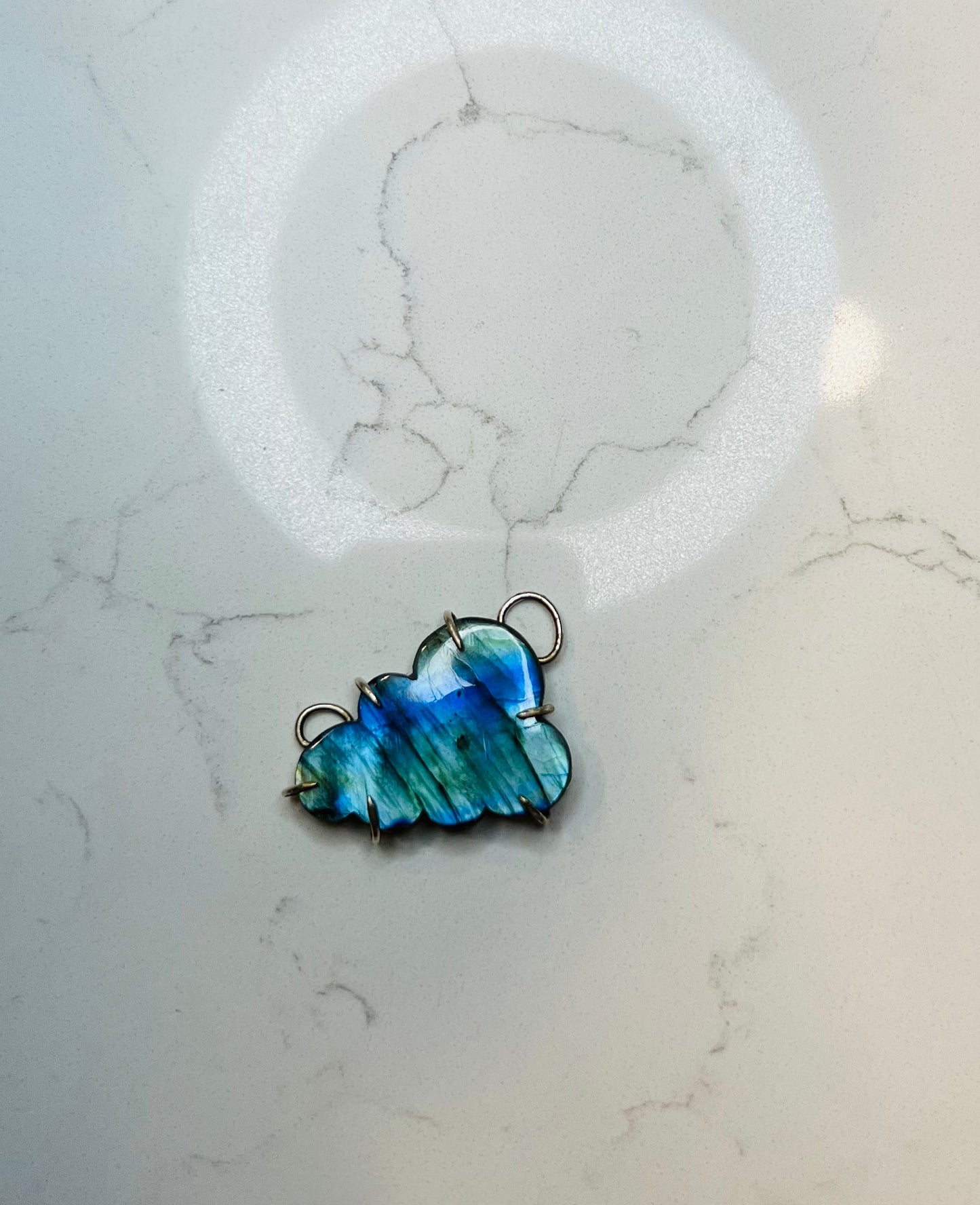 Labradorite cloud pendant