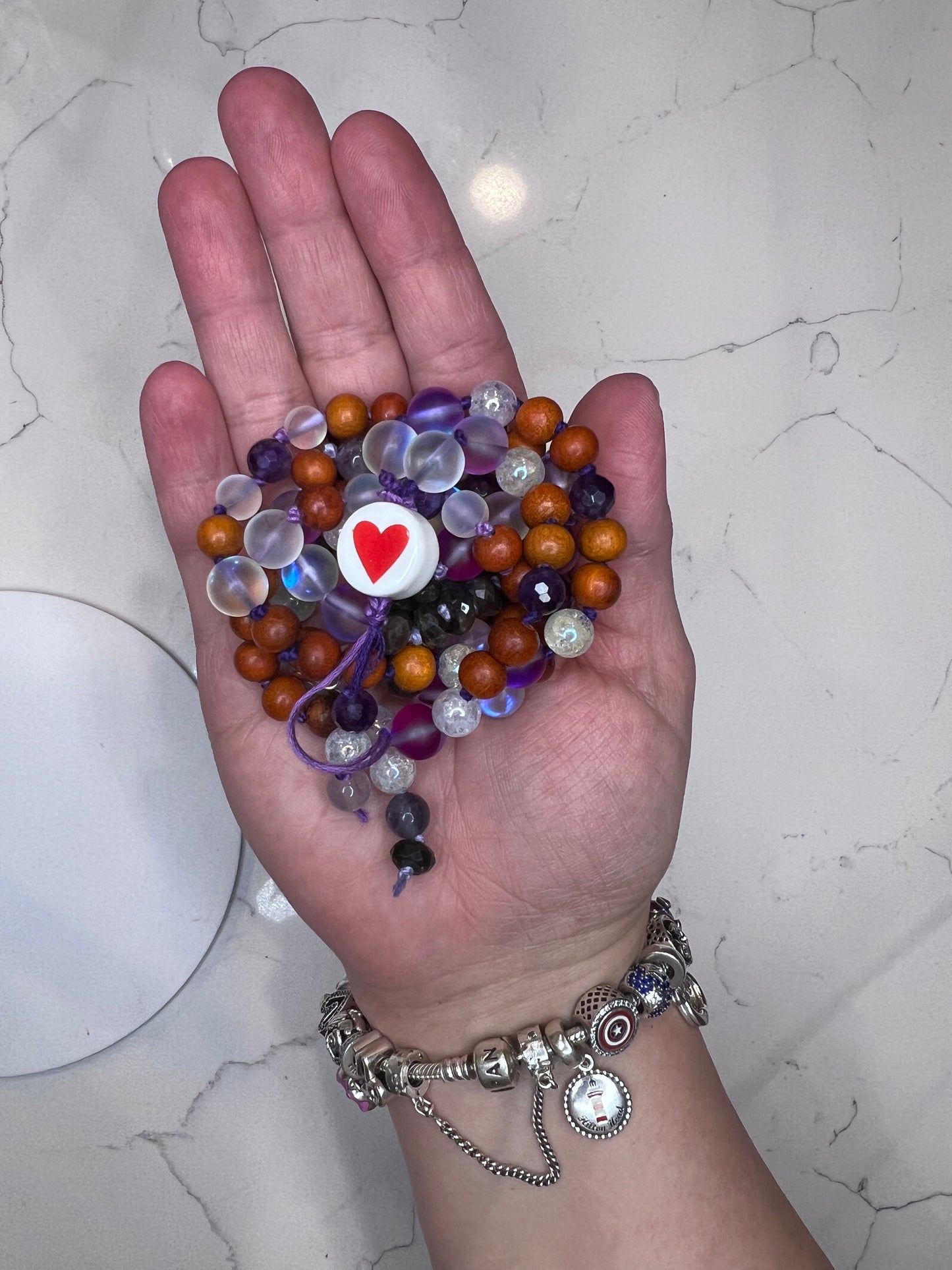 Love in purple Mala